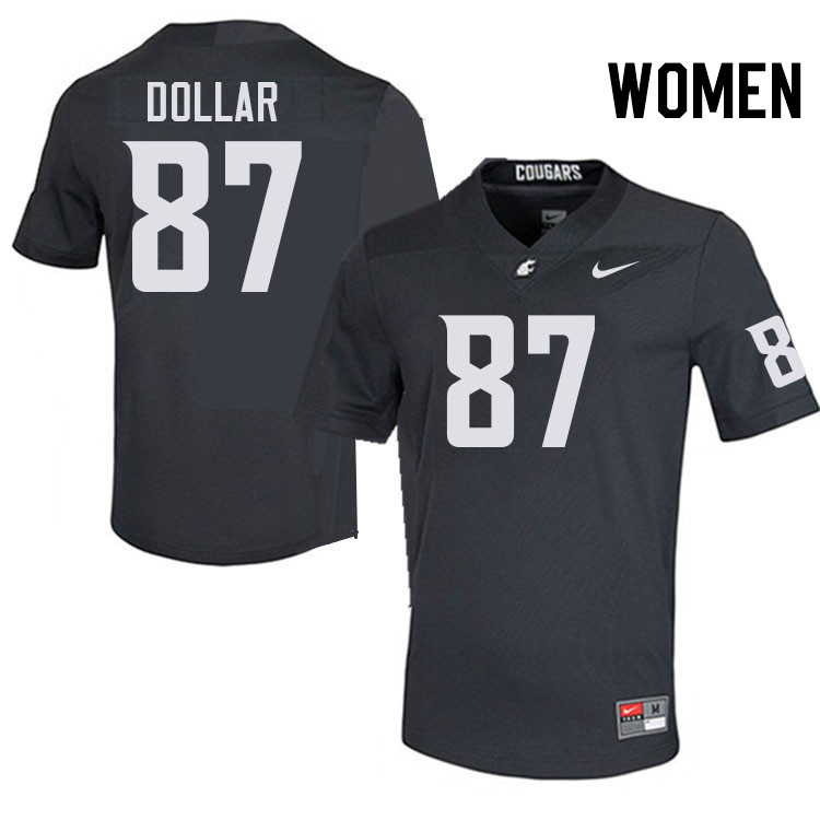 Women #87 Andre Dollar Washington State Cougars College Football Jerseys Stitched-Charcoal